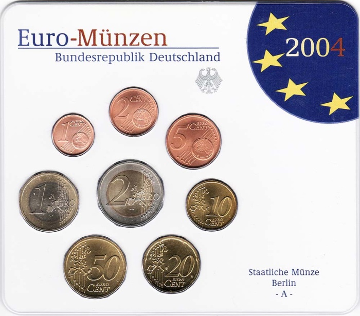 () Набор Германия (ФРГ) 2004 год ""   UNC