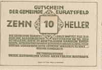 (№1920) Банкнота Австрия 1920 год "10 Heller"