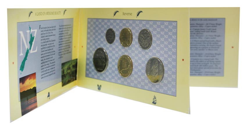 (1990, 6м) Набор монет Новая Зеландия 1990 год    UNC