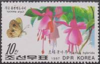 (1987-036) Марка Северная Корея "Иптима аргус"   Бабочки III Θ