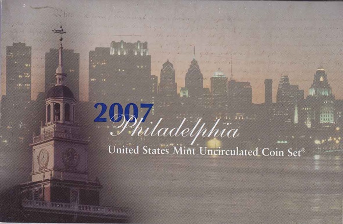 (2007pd, 28 м.) Набор США 2007 год   UNC
