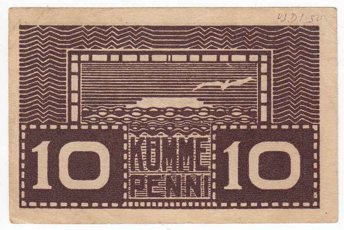 () Банкнота Эстония 1919 год 0,1  &quot;&quot;   XF