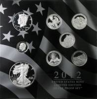 (2012, 8 м. Ag proof, лимитированный вып.) Набор США 2012 год  Годовой набор  PROOF