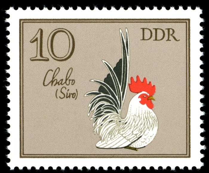 (1979-007) Марка Германия (ГДР) "Чабо Сиро"    Домашняя птица III &Theta;