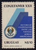 (№1982-1646) Марка Уругвай 1982 год "Американской Системы Взаимодействия Сил", Гашеная