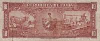 (,) Банкнота Куба 1956 год 10 песо "Карлос Мануэль де Сеспедес"   UNC