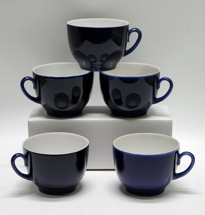 Чашки чайные кобальт 5 штук