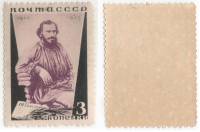 1935-43 Марка СССР 3 коп Портрет На стуле Перф лин 13¾  Л.Н. Толстой 25 лет со дня смерти III O