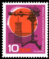 (1968-010) Марка Германия (ГДР) "Актинометр"    Обсерватория, Потсдам III O