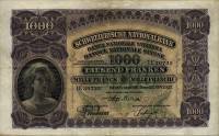 (№1927P-37a.2) Банкнота Швейцария 1927 год "1,000 Franken/Francs/Franchi" (Подписи: Sarasin  Schnyde