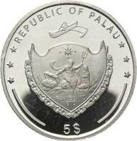 (№2011) Монета Палау 2011 год 5 Dollars (Вэб Заксенринг Трабант)