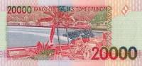 (,) Банкнота Сан-Томе и Принсипи 1996 год 20 000 добра "Рей Амадор"   UNC