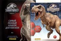 Набор журналов (2 шт) Jurassic World альбомы для наклеек (частично заполнены)  . , Мягкая обл. 145 с