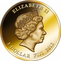 (№2012) Монета Фиджи 2012 год 1 Dollar (Андрея Первозванного)