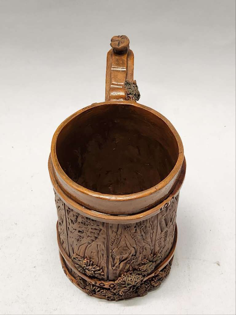 Кружка пивная керамика под дерево