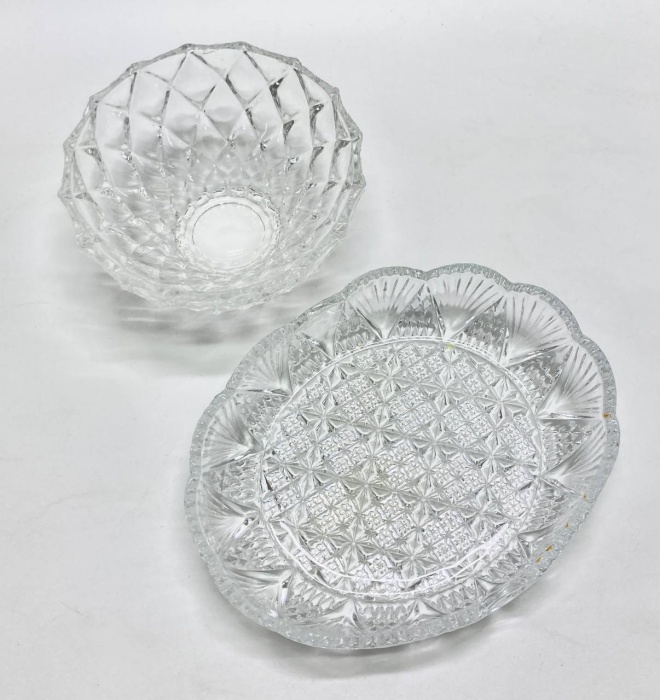 Салатники, хрусталь, СССР, 2 шт