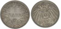 (1903A) Монета Германия (Империя) 1903 год 1 марка   Серебро Ag 900  XF