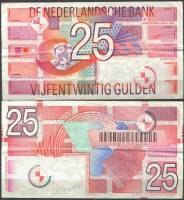 Банкнота Нидерланды 1989 год 25 гульденов Абстракция   VF