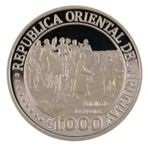() Монета Уругвай 2011 год 1000 песо ""   Биметалл (Серебро - Ниобиум)  UNC