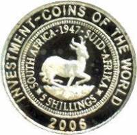 (2006) Монета Малави 2006 год 5 квача "Лань"  1/25 унции Серебро Ag 999  PROOF