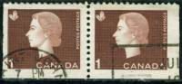 (№1963-348) Лист марок Канада 1963 год "Королева Елизавета II кристаллы", Гашеный
