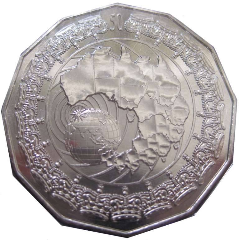 (2006) Монета Австралия 2006 год 50 центов &quot;Королевский визит&quot;  Медь-Никель  Буклет с марками