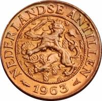(№1952km1) Монета Ниделандские Антильские острова 1952 год 1 Cent
