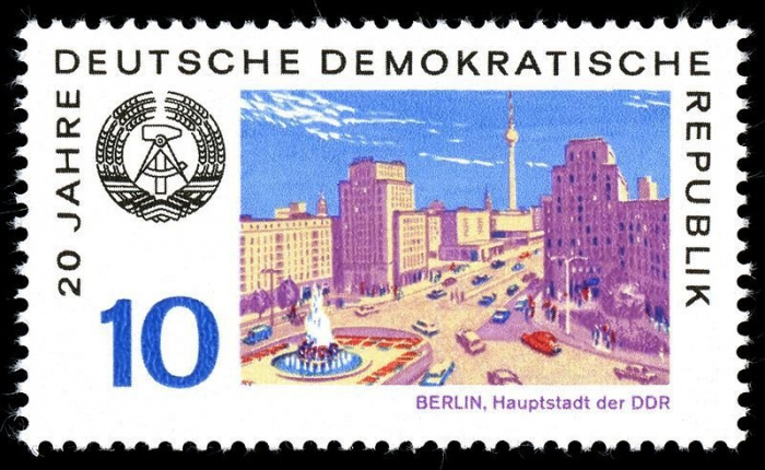 (1969-075) Марка Германия (ГДР) &quot;Берлин&quot;    ГДР 20 лет II Θ