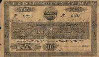 () Банкнота Маврикий 1848 год 10  ""   UNC
