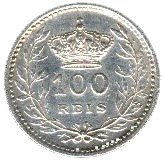 (№1909km548) Монета Португалия 1909 год 100 Reacute;is