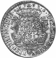 (№1733km27 (Карло Эмануэле III)) Монета Италия 1733 год 1 Scudo (Карло Эмануэле III)