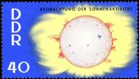 (1964-086) Марка Германия (ГДР) "Солнечная корона"    Год спокойного Солнца III O