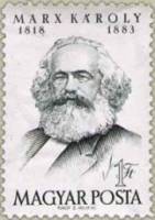 (1953-026) Марка Венгрия "К. Маркс"    70 лет со дня смерти К. Маркса (1818-1883) II Θ