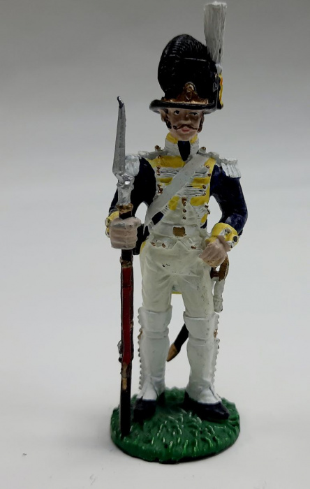 Оловянный солдатик &quot;Гренадер полка Шведской пешей лейб-гвардии, 1813-1814 г.&quot;