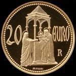 (№2003km455) Монета Сан-Марино 2003 год 20 Euro (Капелла дельи Скровеньи)