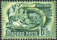 (1950-009) Марка Венгрия "Семья"    5-летний план (Стандартный выпуск) II O
