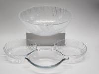 Салатники 4 штуки большой глубокий форма рыбки и маленькие 