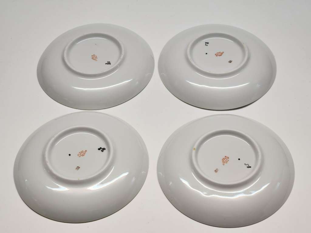 Блюдца чайные 4 штуки ЛФЗ Золотой петушок 