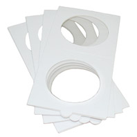 Холдеры для монет белые, самоклеющиеся - 39,5 мм, упаковка 1000 шт. Германия, 304844