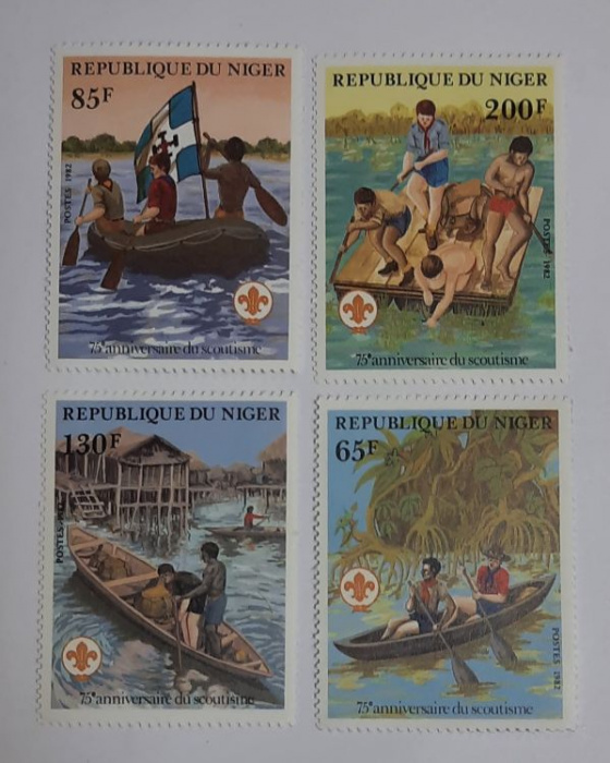 (--)Набор марок Республика Нигер &quot;4 шт.&quot;  Негашеные  , III O