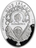 () Монета Остров Ниуэ 2011 год 2  ""   Биметалл (Серебро - Ниобиум)  AU