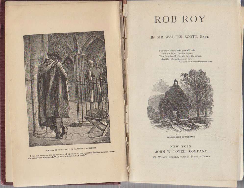 Книга &quot;Waverley novels&quot; Не указан R. Roy Нью Йорк Твёрдая обл. 548 с. Без илл.