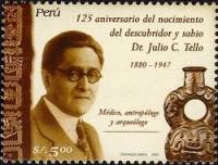 (№2006-2057) Марка Перу 2006 год "Изобретатель С Хулио Тельо", Гашеная