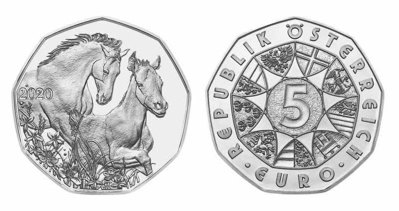 (2020) Монета Австрия 2020 год 5 евро &quot;Друзья на всю жизнь&quot;  Серебро Ag 925  Буклет