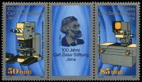 (1989-037) Лист (2 м + куп) Германия (ГДР) "Приборы"    Фонд Карла Цейсса II Θ