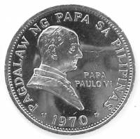 () Монета Филиппины 1970 год 1 песо ""  Акмонитал  UNC