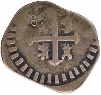 (№1823km9) Монета Гондурас 1823 год frac12; Real