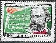 (1981-079) Марка Монголия "Антонин Дворжак"    Композиторы III Θ