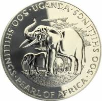 () Монета Уганда 1981 год 500  ""    AU