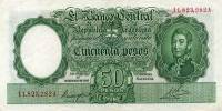 (№1942P-266b.1) Банкнота Аргентина 1942 год "50 Pesos"
